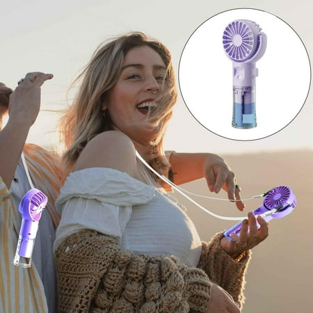 

Fans Handheld Fan Hand Held Fan Rechargeable Battery Operated Portable 4 Speeds & 55ml Spray & 360° Rotatable USB Personal Water Fan For Travel Camping Outdoor by Wuvpotd