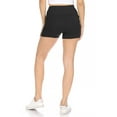 thumbnail image 3 of Women's High Waist Yoga Fitness Workout Running Shorts Side Pocket, 3 of 6