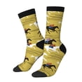 thumbnail image 1 of Lukts Horsemen In Horseraces Pattern Womens Crew Soft Moisture-wicking Socks,Moisture Control Crew Socks,Mid Calf Socks, 1 of 6