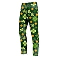 thumbnail image 7 of St. Patrick's Day Printed 3-Piece Knit Vest and Trousers Ensemble with Bowtie, Men's Festival Green Pattern Suit for Celebrations, 7 of 7