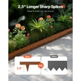 thumbnail image 2 of VEVOR Steel Landscape Edging, 10 Packs 40 x 4.5 in Weather-Resistant & Pre-Rust Metal Landscape Edging, Bendable Garden Edging Border, Heavy Duty Lawn Edging, Flower Bed Yard Pathway Divider, 2 of 9