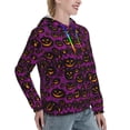thumbnail image 3 of Hoodies for Women - pumpkins halloween print Comfrt Colour Drawstring Women'S Fashion Hoodies & Sweatshirts, Fall Outfits Clothes for Women 2024 Pullover with Kangaroo Pocket, 3 of 7