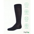 thumbnail image 6 of MeMoi Ribbed Classic Cotton-Rich Solid-Color Knee High Sock - Girls - Female, 8, Navy, 6 of 12