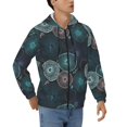 thumbnail image 4 of Zip Up Hoodies for Men - Jellyfish Pattern No.9028 Long Sleeve Comfrt Men'S Fashion Hoodies & Sweatshirts, Jackets for Men Hoodies Pullover Clothing Clothes with Pouch, 4 of 5