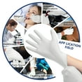 thumbnail image 2 of Hizek Nitrile Disposable Gloves , Powder Free Gloves Latex Free - Cleaning Gloves Use for Home, Food Safe, Dye Hair, Tattoo 100 Pack White M Size, 2 of 10