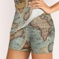 thumbnail image 3 of Vintage World Map Women's skirt With Hide Pocket Tennis Skirt Golf Skirts Badminton Skirts Running skirts Map Vintage World, 3 of 6