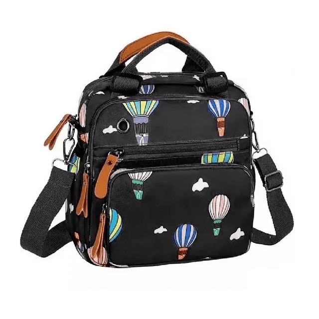 Mochila Para Mujer De Mano Nylon de Globos Malubero Mochila