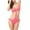 Pink, variant on Wyobmus One Piece Swimsuit for Women Criss Cross Halter Neck Swimwear Cut Out Bathing Suit High Cut Thong Green