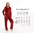 thumbnail image 4 of Brooklyn & Jax Women's Fleece 2 piece Full Sleeve Pajama Set in Christmas Print, XX Large, 4 of 7