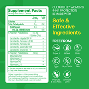 Culturelle Probiotics Womens 4-in-1 Protection Daily Supplement, Supports The Female Microbiome, 50 Count