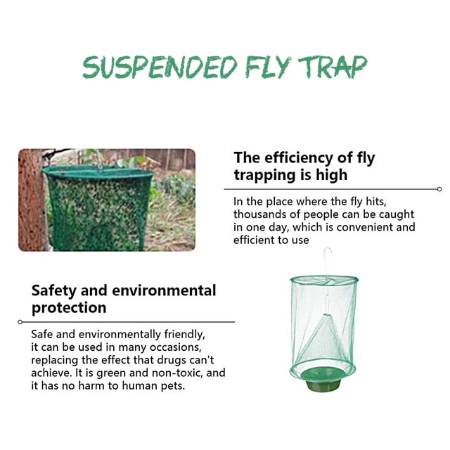 Trampa para moscas Flay Catchers, trampas para moscas efectivas, trampa para moscas Drosophila roja para jardín, Rancho, huerto