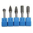 thumbnail image 1 of Rotary Files,5Pcs/Set Rotary Burrs Set Rotary Burrs Set Wood Carving Bits Performance Driven, 1 of 8