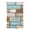Brown Blue White, variant on Sheer Curtains 63 Inch Length, Pink Brown Vintage Semi Sheer Curtains Light Filtering Window Treatment, Retro Farmhouse Elegant Pastoral Privacy Voile Drapes for Living Room Bedroom 52x63 Inch