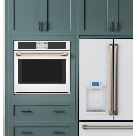 Café - 30" Built-In Single Electric Convection Wall Oven with True European Convection and In-Oven Camera, Customizable - Matte White