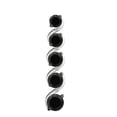 thumbnail image 2 of Aone Jewelry 1.00 Carat Natural Black Diamond Five Stone Spiral Design Pendant Necklace For Woman Crafted In 14k Rose White and Yellow Gold With 18 Gold Plated Over 925 Sterling Silver Box Chain, 2 of 6