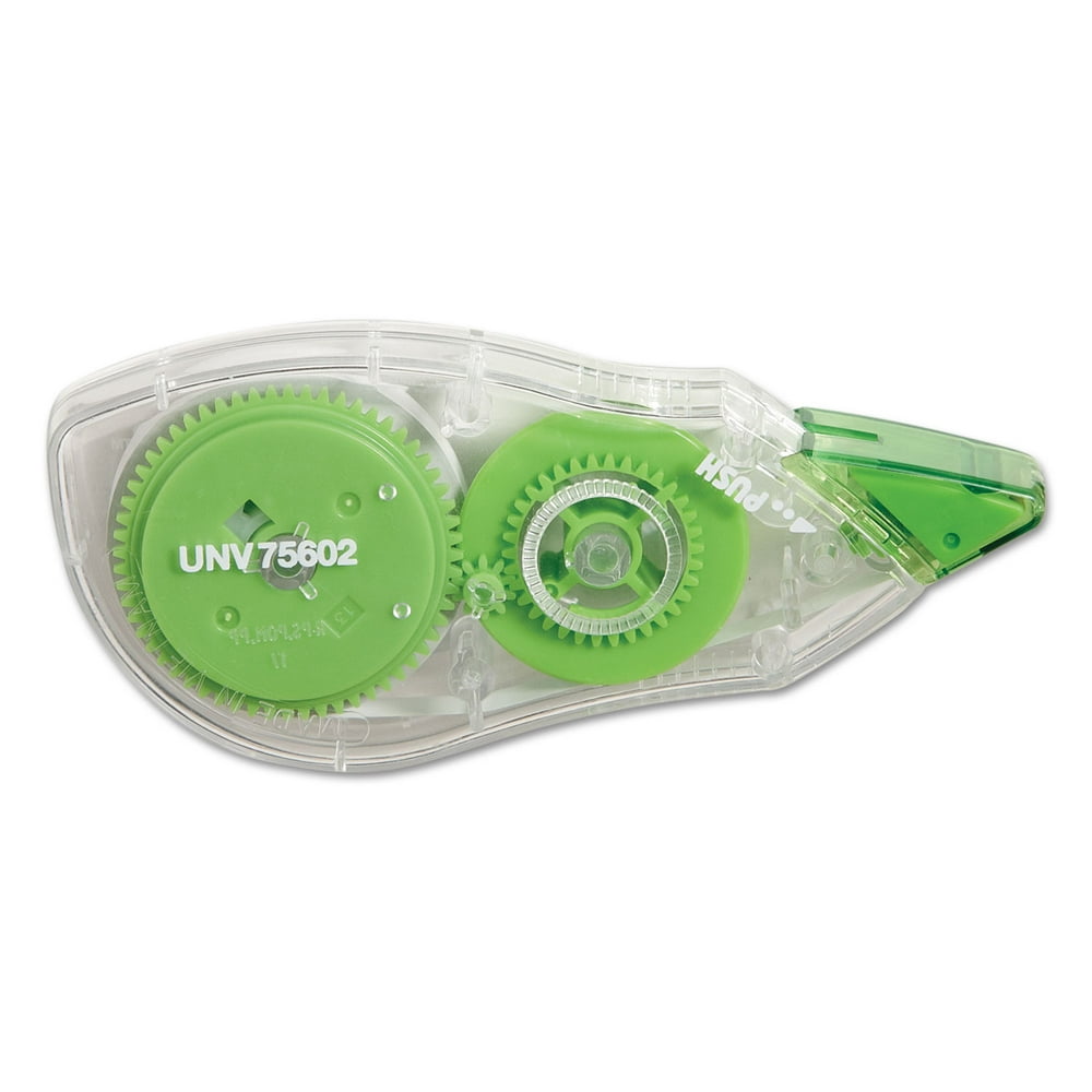 Universal Correction Tape with TwoWay Dispenser NonRefillable 1/5" x 315" 2/Pack 75602