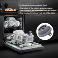 thumbnail image 3 of RDEXP 8 x Plastic Mounting Bracket Rack Roller Set Replacement for Samsung Dishwasher, 3 of 5