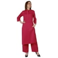 thumbnail image 5 of Bimba Traditional Indian Solid Dress For Women Indian Ethnic Kurta And Pants Palazzo Set, 5 of 7