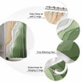 thumbnail image 4 of Shower Curtain, Sage Green Gradient Summer Beach Waterproof Shower Curtain Set with Hooks for Bathroom Showers,Stalls and Bathtubs,60x72In Stripes Abstract Geometric, 4 of 9