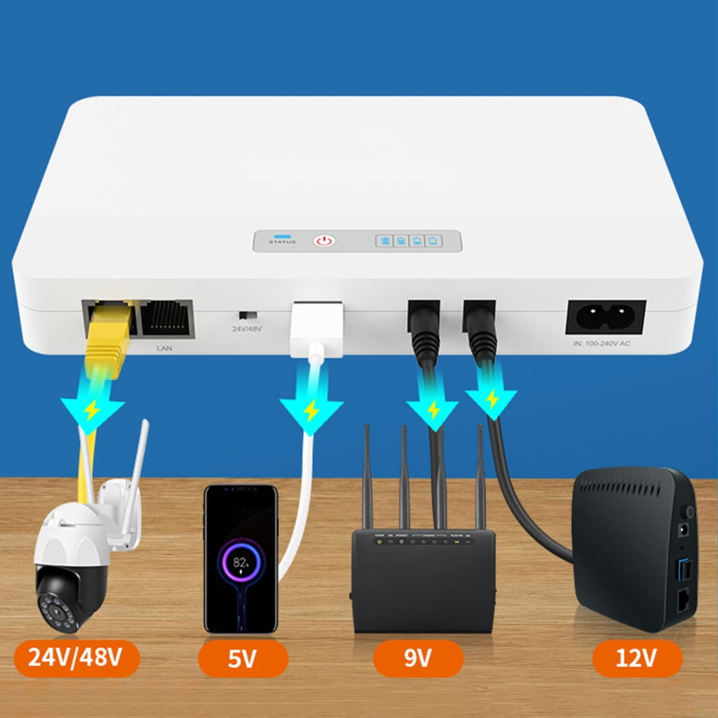 Reliable UPS 10400mAh Power Backup for Surveillances Systems Networking Device