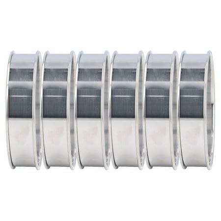 

Crumpet Rings Double Volume Design 6 PCS Stainless Steel English Muffin Rings Easy Demoulding For Hamburger For Cake 8cm / 3.1in