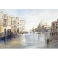 thumbnail image 2 of Lear, Edward 32x23 Gold Ornate Wood Framed with Double Matting Museum Art Print Titled - The Grand Canal, With Santa Maria Della Salute, Venice, Italy, 2 of 4