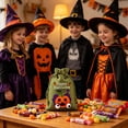 thumbnail image 4 of Voglyf Halloween Burlap Drawstring Gift Bags 5.5X4 Inch, Pumpkin Ghost Print Small Linen Goodie Candy Pouches, Gift Sacks for Thanksgiving Party Favors Trick or Treat Candy Packaging(A), 4 of 8