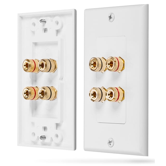 Plato de pared Fosmon Home Theater chapado en oro, cobre blanco