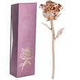 thumbnail image 2 of Long Stem Rose Gifts 24K Christmas Plate Roses Creative Leaf Flower Collection Gift Decoration Lengthy Floral Picks, 2 of 7