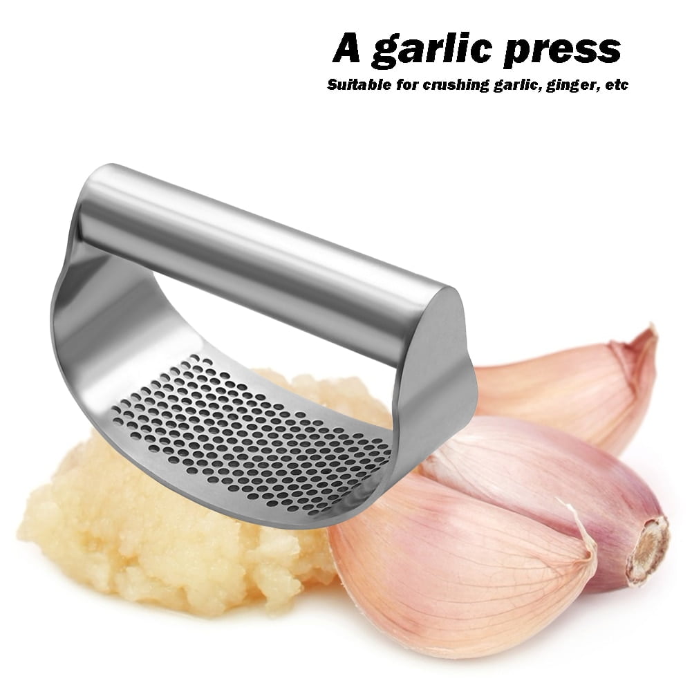 1pc, Garlic Press, Stainless Steel Garlic Press, Rocker Metal Garlic  Mincer, Washable Garlic Crusher, Kitchen Garlic Chopper, Garlic Masher,  Kitchen S
