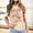Beige, variant on Womens Crew Neck T-Shirt Graphic Printed Vacation Blouses Loose Casual Short Sleeve Tops Fashion