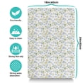 thumbnail image 5 of Dog Food Mats for Floors Absobing Durable Pet Food Mat Daisy Flower Rustic Cat Feeding Mat Dog Water Bowl Mat for Messy Drinker, 5 of 7