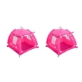 thumbnail image 4 of Billuyoard tienda de campaña para mascotas al aire libre cama plegable portátil cachorro perrera jaula impermeable pequeños perros medianos L/Rojo rosa 2Conjunto, 4 of 6