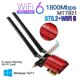 thumbnail image 3 of 1800Mbps Wifi 6 MT7921 PCI Express Wireless Adapter Bluetooth 5.2 Dual Band 802.11AX/AC Wi-Fi Networ, 3 of 5