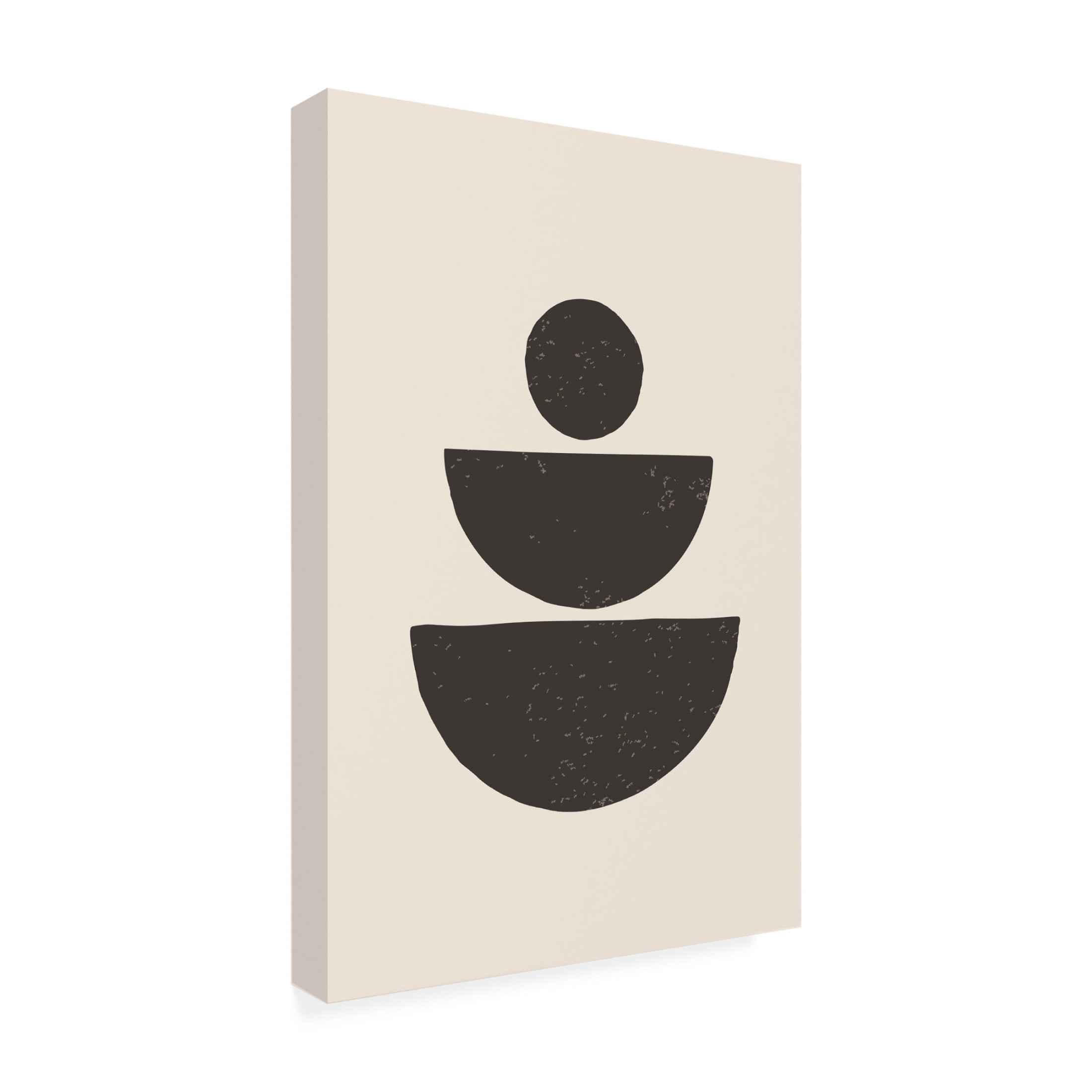Trademark Fine Art jay stanley Black Abstract Shapes Series 1 Canvas Wall Art