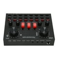 thumbnail image 1 of BT Live Sound Card Mini Sound Mixer Board with 8 Modes Voice Changer, Small Audio Mixing Console with 16 Sound Effects, for PC Recording Gaming Singing, 1 of 7