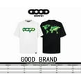 thumbnail image 6 of Unisex Summer 3D Embroidered T Shirt Good Logo Colorful Plant Embroidery Moisture Wicking Daily Wear, White, L, 6 of 7