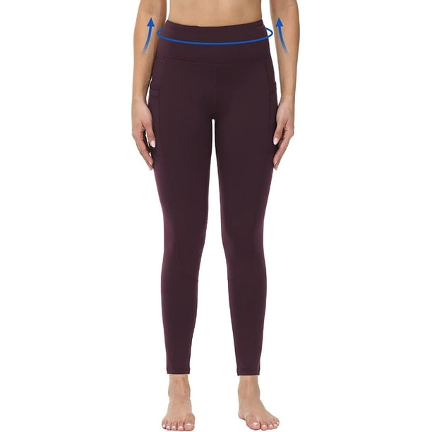 Women's Fleece Lined Leggings Pants Water Resistant High Waisted Winter  Thermal Hiking Yoga Pants 