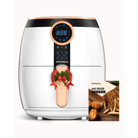 

Bravdaa 5 Qt Air Fryer Oil-Less Air Fryer Cooker with Digital Touchscreen 8 Preset Modes White