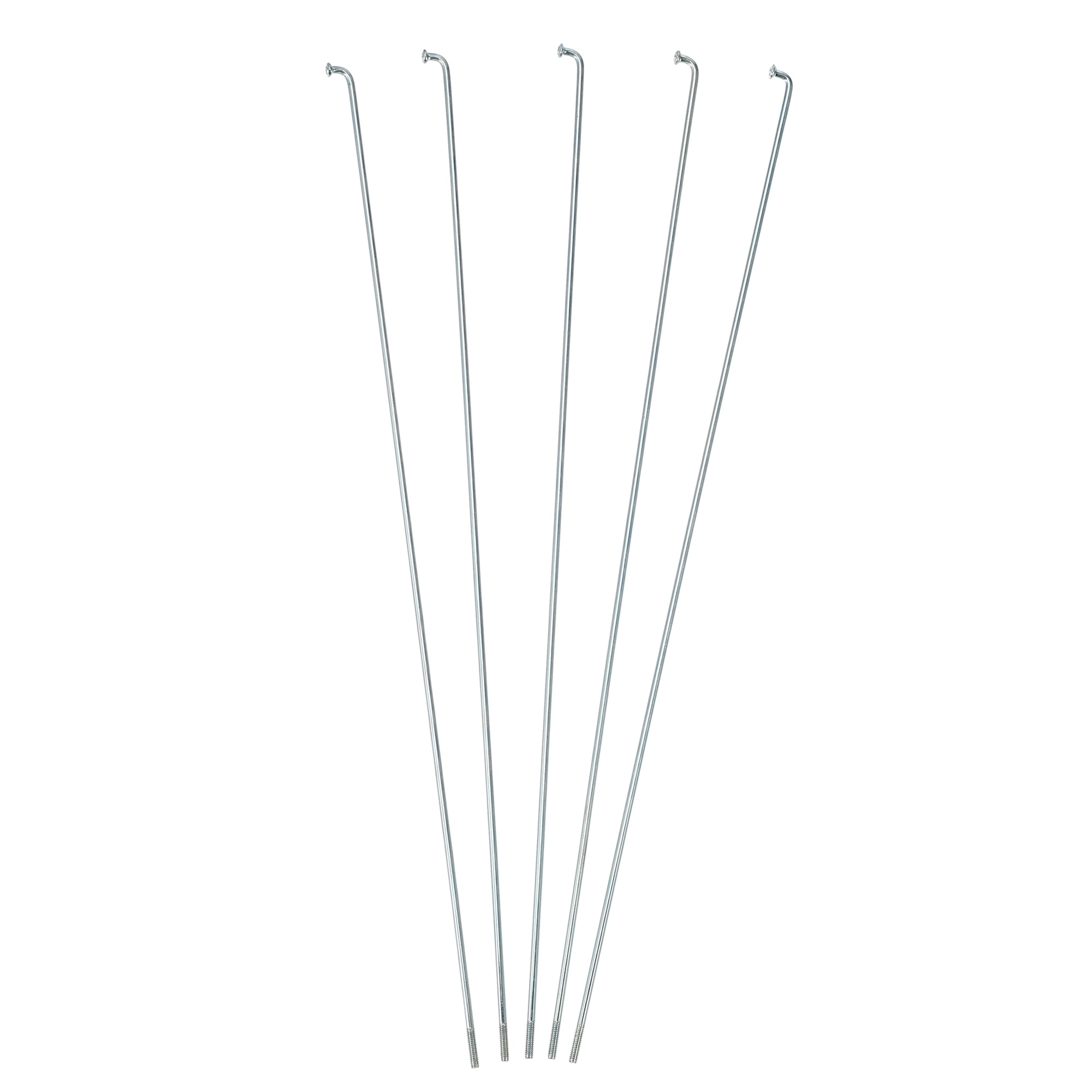 Unique Bargains 36Pcs 14G J Bend 2mm Bicycle Spokes with Nipples Steel Silver 10.47"
