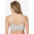 thumbnail image 2 of Comfort Choice Women's Plus Size Wireless Front-Close Lounge Bra, 2 of 6