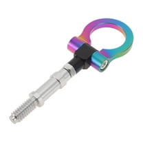 Unique Bargains Tow Bars For Vehicles for Volkswagen MK7 2014-2022 Front Rear Tow Hook 11mm Aluminum Alloy 122mm Multicolor 1 Set