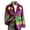 Purple, variant on Long Coat for Men Corduroy Print Pocket Button Dress Coat Casual Party