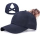 thumbnail image 4 of Gorra de Béisbol de de Caballo Alta para Mujer, Gorra Deportiva de de Secado Rápido y Rendimiento para Correr. Azul Marino Talla Única, 4 of 5