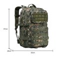 thumbnail image 1 of Mochila grande de 45L 800D Mochila impermeable para deportes de senderismo al aire libre (Verde militar) Likrtyny Para estrenar, 1 of 6