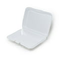 thumbnail image 3 of Pactiv YTH102070000 Large Rectangular Foam Hinged, White - Case of 150, 3 of 6