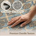 thumbnail image 6 of ODIKA 6'x9' Washable Area Rug Boho Interlocking Motifs Neutral Juniper Farmhouse Geometric Refined Structured for Family Room, Living Room, Master Bedroom, Non-Slip, Easy Care, 6 of 7