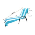 thumbnail image 4 of Cotton Cabana Stripe Standard Size Chaise Lounge Chair Cover, 4 of 10