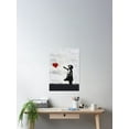 Banksy Girl with heart balloon graffiti ORIGINAL WALL street art HD