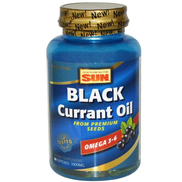 Nature's Life Black Currant Seed Oil 1000 mg With Omega3 ALA, Omega